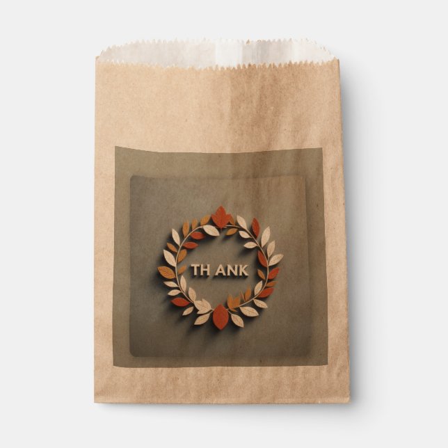 Elegant Thank You Envelope" Favour Bags (Front)
