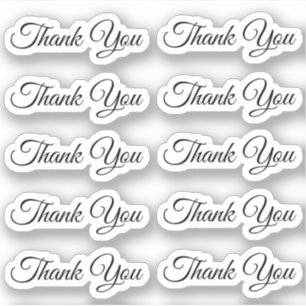 Elegant  thank you modern wedding script