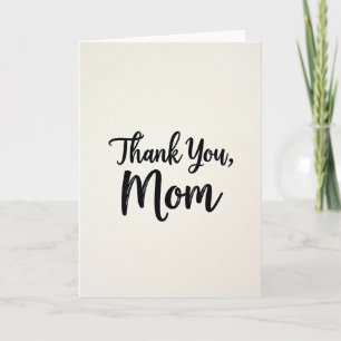 Elegant Thank You Mum Card