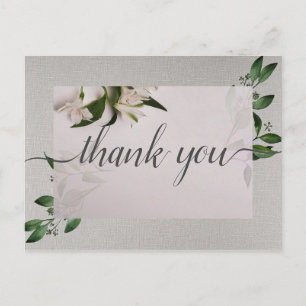 Elegant Thank you Postcard