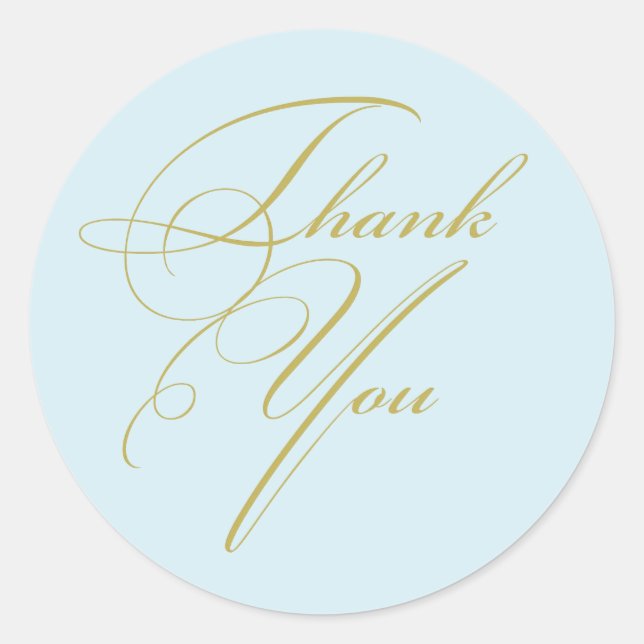 Elegant Thank You Stickers (Front)