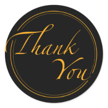 Elegant Thank you typography for small business