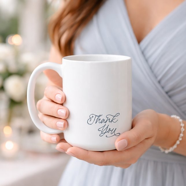 Elegant Thank You Wedding Favor Mug (Creator Uploaded)