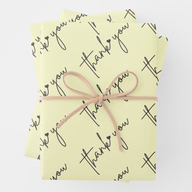 elegant thank you wrapping paper (In situ)