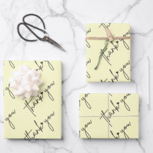 elegant thank you wrapping paper