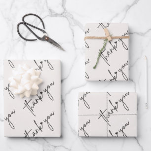 Elegant thank you wrapping paper