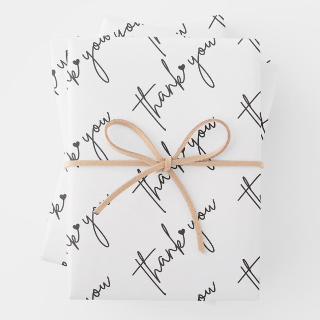 Elegant thank you wrapping paper (In situ)