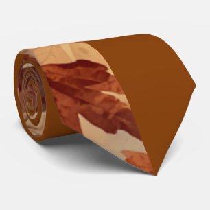 Elegant,Thanksgiving, Autumn Leaves,Rustic Tie