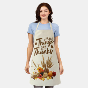 Elegant Thanksgiving Entertaining Apron