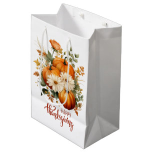 Elegant Thanksgiving Entertaining Medium Gift Bag