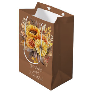 Elegant Thanksgiving Entertaining Medium Gift Bag