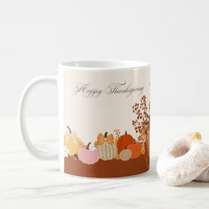 Elegant Thanksgiving Pumpkin Art Coffee Mug