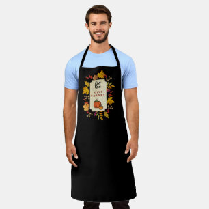 Elegant Thanksgiving with Pumpkin  Personalised Apron