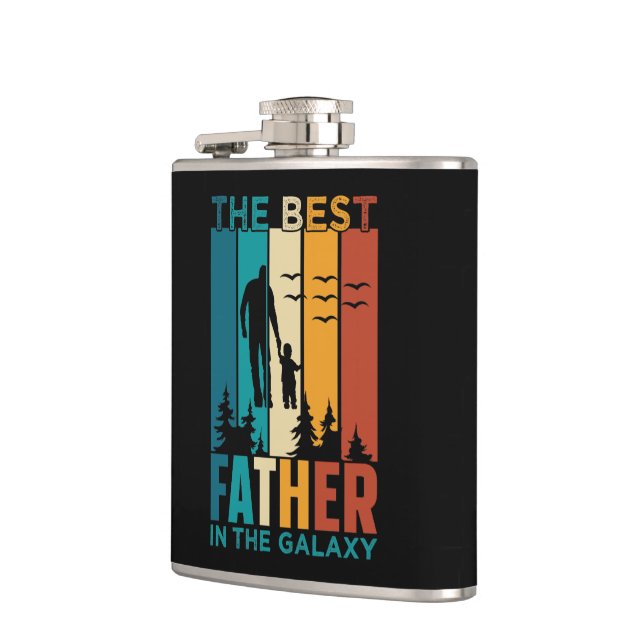 Elegant The Best Father in the Galaxy  Hip Flask (Left)