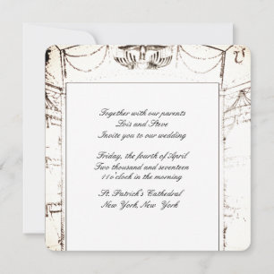 Elegant Theatre Weddng Invitation