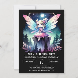 Elegant Theme Fairy Birthday Invitation