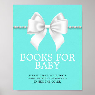 Elegant Tiffany Baby Shower Books for Baby Sign