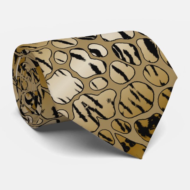 Elegant tiger tie (Rolled)