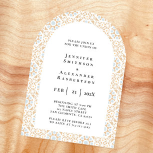 Elegant Tile Wedding Invitation