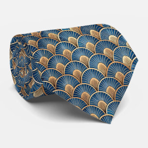 Elegant tiled Art Deco pattern Tie