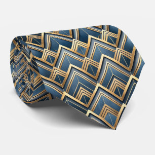 Elegant tiled Art Deco pattern Tie