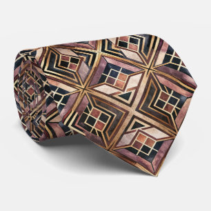 Elegant tiled Art Deco pattern Tie