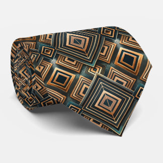 Elegant tiled Art Deco pattern Tie