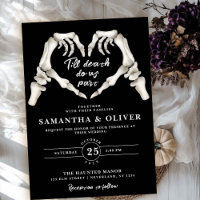 Elegant Till Death Do Us Part Black Gothic Wedding