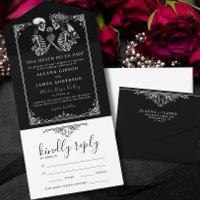 Elegant Till Death Do Us Part Gothic Wedding