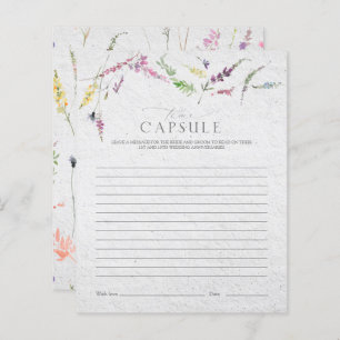 Elegant Time Capsule Wildflower Floral Shower Game