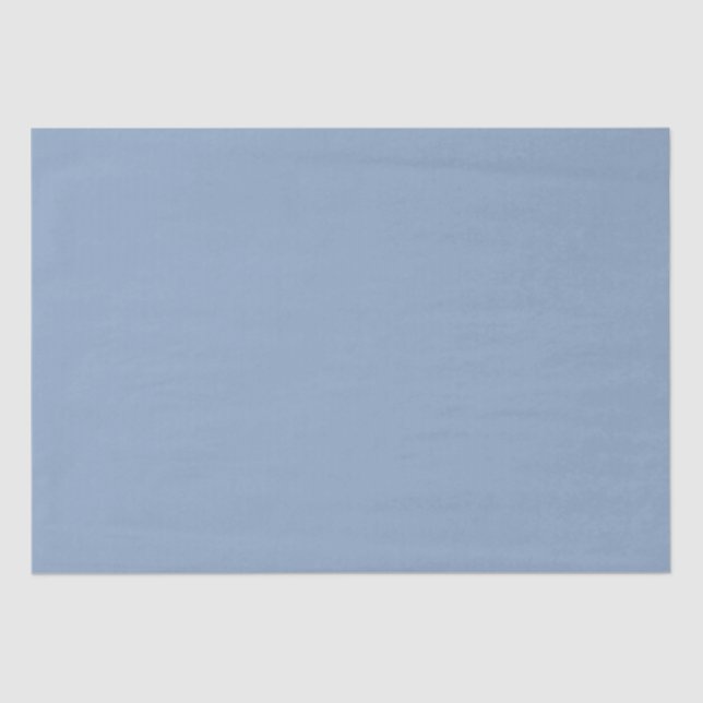 Elegant Timeless Classic Plain Dusky Blue Tissue Paper (Front)