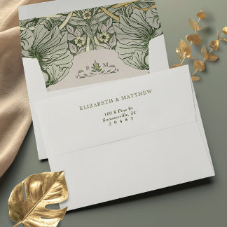 Elegant Timeless Pimpernel William Morris Envelope