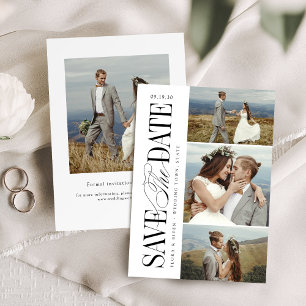 Elegant Timeless Typography 4 photo  Save The Date