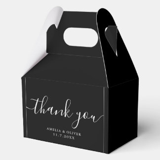 Elegant Timeless Wedding Thank You | Personalized  Favour Box