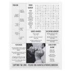 Elegant Timeline Newspaper-Style Wedding Program