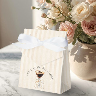 Elegant Tini Bit Older Espresso Martini Birthday Favour Box