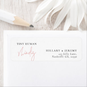 Elegant Tiny Human Shindig Return Address