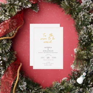 Elegant "Tis the Season" Holiday Wedding