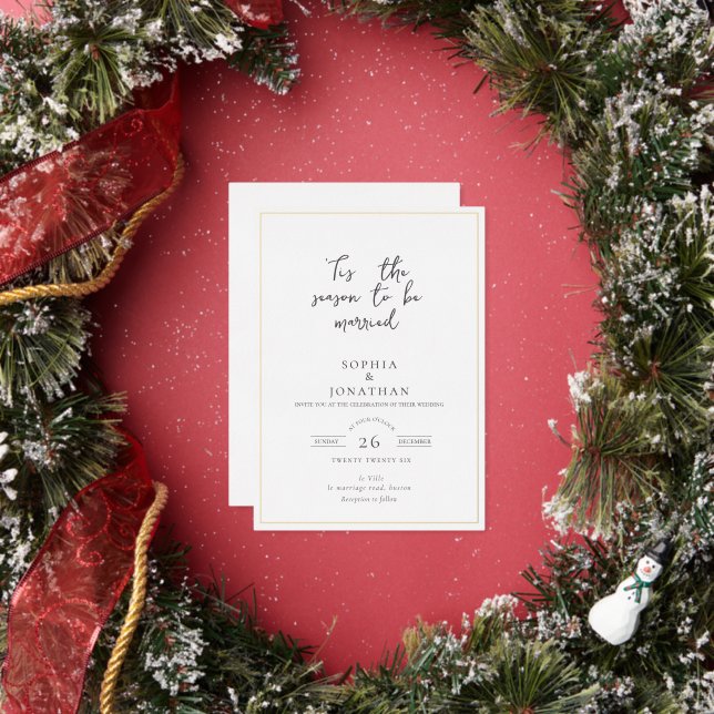 Elegant "Tis the Season" Holiday Wedding (Insitu)