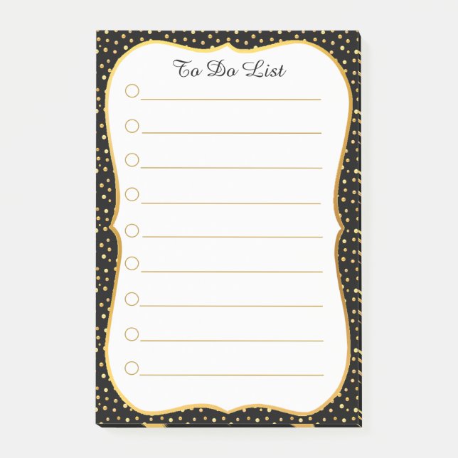 Elegant To Do List Post-it Notes (Front)