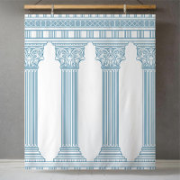 Elegant Toga Party with four blue columns