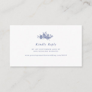 Elegant Toile French Website RSVP Enclosure Card