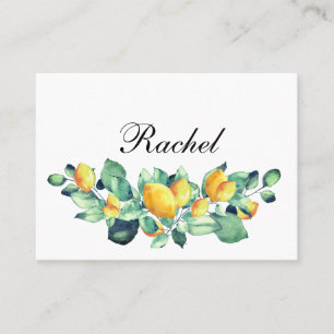 Elegant Toscana Wedding White Green wildcard Place Card