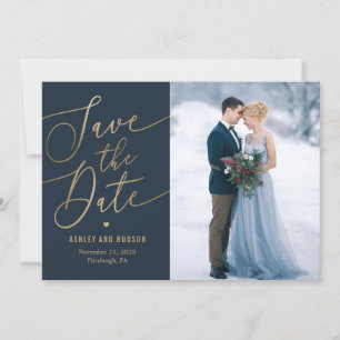 Elegant Touch Editable Colour Save The Date Card