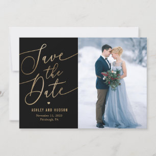Elegant Touch Editable Colour Save The Date Card