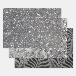 Elegant Touch Of Silver Wrapping Paper Sheet