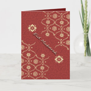 Elegant Traditional Henna Art Design Eid Card
