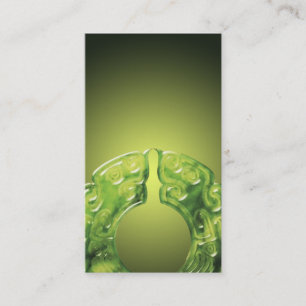 elegant traditional jade business card template