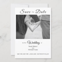 Elegant Traditional Photo Wedding Save the Date