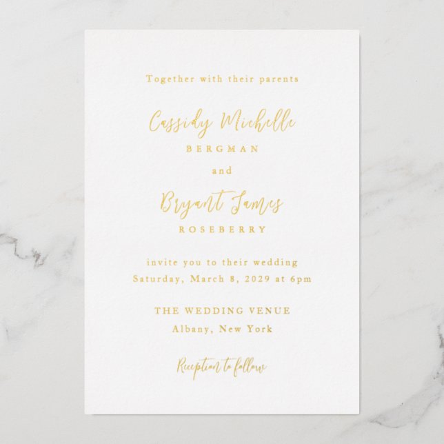 Elegant Traditional Wedding (Front)